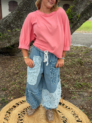 Alternate view of Gotta Have It CORAL PINK Dolman Top
