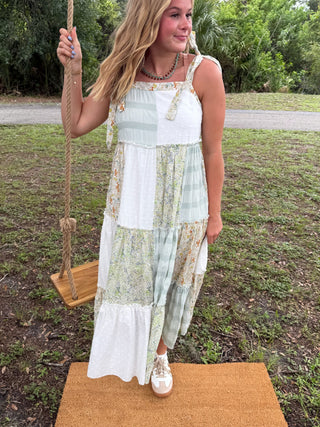 Alternate view of La Isla Bonita Patchwork Tiered Maxi Dress
