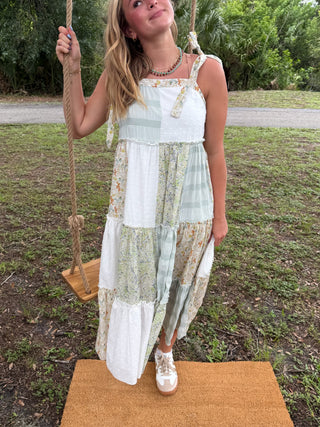 Alternate view of La Isla Bonita Patchwork Tiered Maxi Dress
