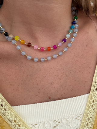 Confetti Glass Bead Magnetic Necklace
