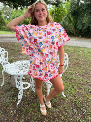Alternate view of Jam & Honey Pink Short Set
