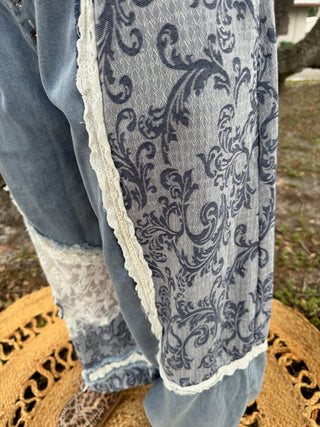 Alternate view of POL Careless Whisper Denim Jogger
