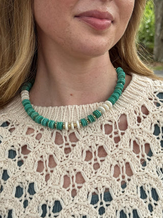 Emerald Coast Beaded Necklace

