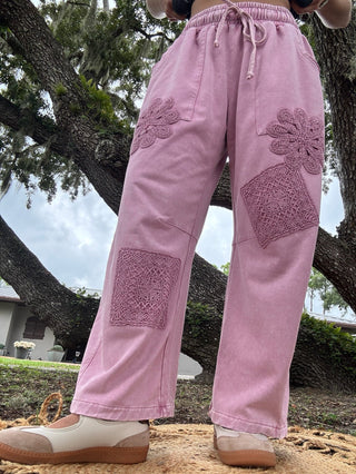 Time for Bonbons Pink Knit Pants
