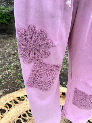 Alternate view of Time for Bonbons Pink Knit Pants

