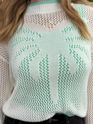 Alternate view of Palm Tree Breeze Crochet Top
