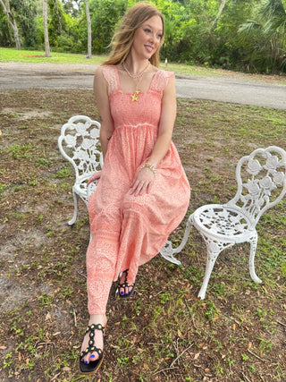 Alternate view of Oli & Hali Pink Eyelet Jumpsuit Oversized
