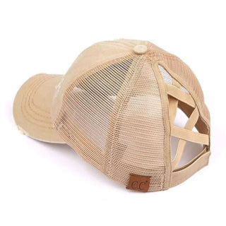 Stylish khaki hat with embroidered initial, displayed at This Hat Bar, perfect for personalized fashion accessories.