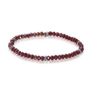 Bracelet Bar - Build a Stack CRANBERRY SILVER
