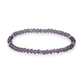 Bracelet Bar - Build a Stack AMETHYST SILVER