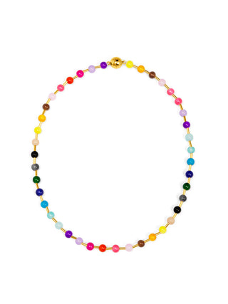 Confetti Glass Bead Magnetic Necklace