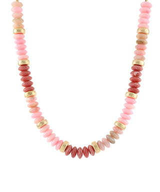 Pink Pink Pink Candy Bead Magnetic Necklace
