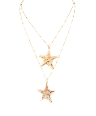 Sky Full of Stars Gold Bead Magnetic Necklace
