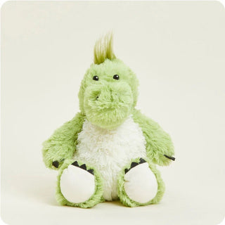 Warmies Dinosaur Junior Microwavable Plush - Cozy green stuffed dinosaur perfect for warmth and comfort.
