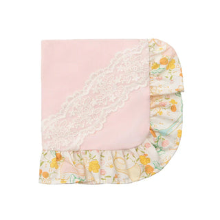 Haute Baby Sweet Treat Peachy Pink Receiving Blanket