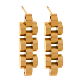 Lauren Kenzie Gold Link Earrings