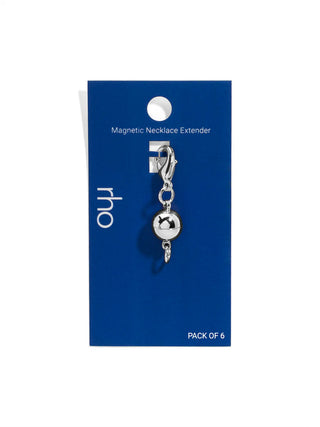Silver Magnetic Extender for Necklace or Bracelet

