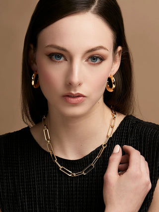 Alternate view of Gold Classic & Rope Links Necklace
