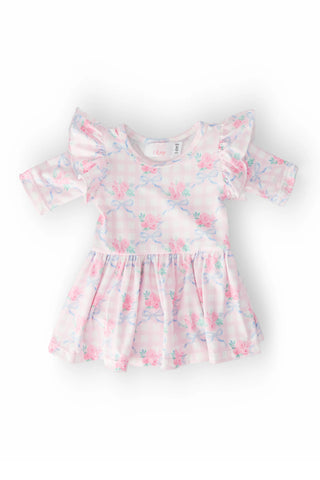Ribbons & Roses Twirl Infant Girl Bodysuit

