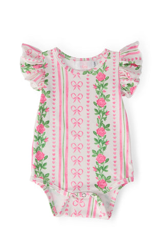 Alternate view of Rosebuds & Bows Girl Bodysuit
