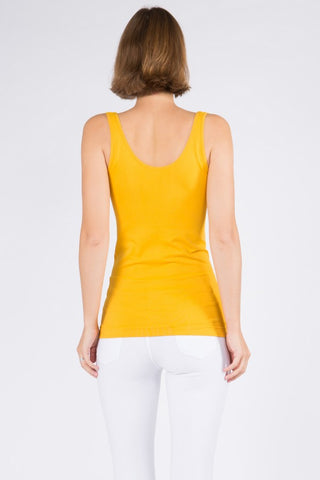 Alternate view of MUSTARD Buttery Soft Reversible Seamless Tank

