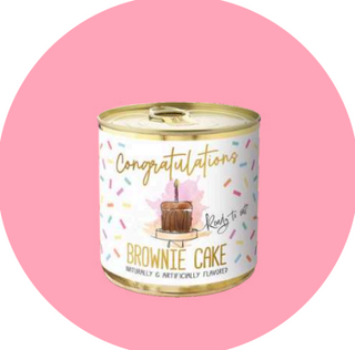 CanCakes Ready to Eat Party Cake in a Can! (w/ a candle)