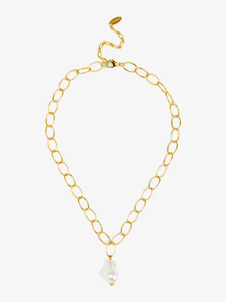 Baroque Pearl Drop Pendant Necklace
