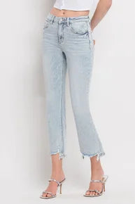 Lovervet - LV1053 Lt Wash High Rise Kick Flare Jeans