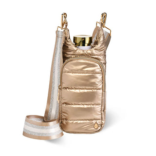 GOLD HydroBag® HANDLE™ Purse w/ Gold Stripe Crossbody Strap