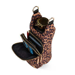 LEOPARD HydroBag® Purse w/ Black Crossbody Strap