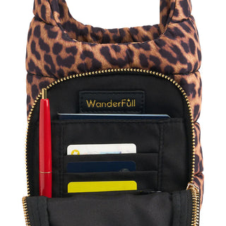 LEOPARD HydroBag® Purse w/ Black Crossbody Strap