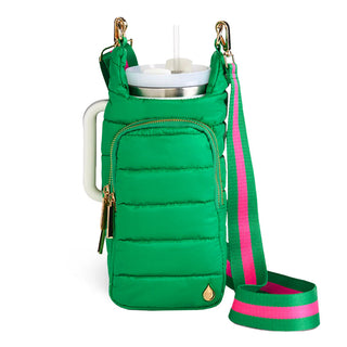 KELLY GREEN HydroBag® HANDLE™ Purse w/ Green & Pink Crossbody Strap