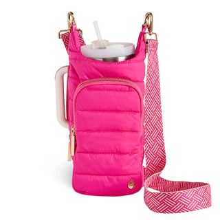 HOT PINK HydroBag® HANDLE™ Purse w/ Hot Pink & Cream Crossbody Strap