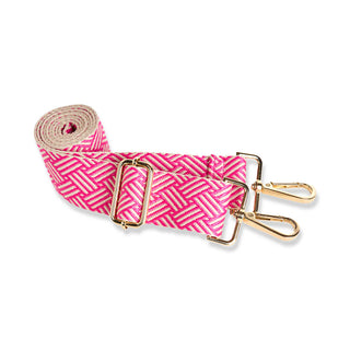 HOT PINK HydroBag® HANDLE™ Purse w/ Hot Pink & Cream Crossbody Strap