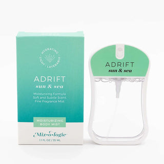 ADRIFT Sea & Sun Mixologie Moisturizing Body Mist - Refreshing fragrance mist in a sleek, ocean-inspired bottle.