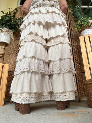 Alternate view of Rhapsody in Ruffles Linen Blend Pants

