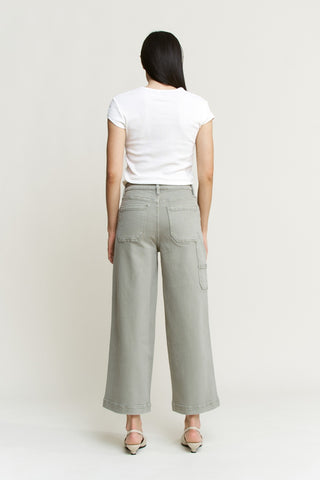 MICA Dusty Olive Utility Wide Leg Jean