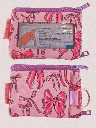 Lavender & Pink Bow ID Wallet by Simply Southern – Stylish, compact, and perfect for organizing essentials with charm.