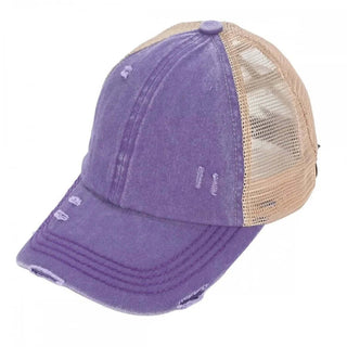 Stylish purple 'Initial This Hat Bar' hat with customizable initials in elegant white embroidery.
