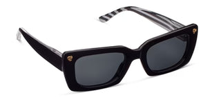 Skipper Black Sun Readers by Peepers with chic black frames and UV protection lenses for stylish outdoor reading