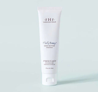 FHF Fluffy Bunny Shea Butter Hand Cream in Cozy Floral Packaging for Soft, Nourished Hands