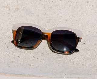 Alternate view of Frenchy Mocha Tortoise/Cream Polarized Sunglasses by Peepers
