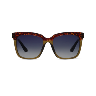 Alternate view of Frenchy Green/ Leopard Tortoise Polarized Sunglasses by Peepers
