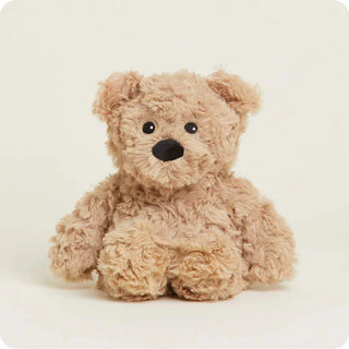 Cuddly Warmies Brown Curly Bear Junior Plush – Microwavable for Soothing Warmth and Comfort