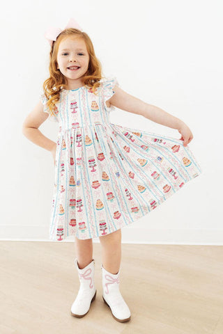 Alternate view of Birthday Cake Flutter Slv Twirl Dress
