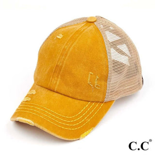 Stylish mustard hat with customizable initials, perfect for personalizing your look with This Hat Bar's unique design.
