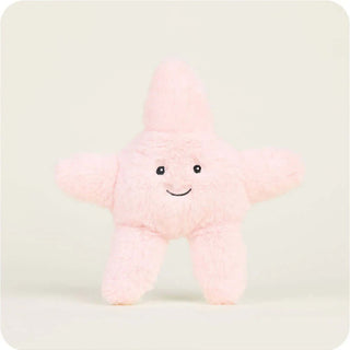 Adorable Warmies Starfish Junior microwavable plush, pink and cozy, perfect for soothing warmth and comfort.