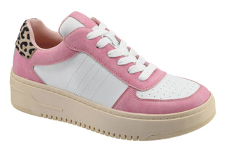 Stylish Corkys Pregame Pink & Leopard Sneakers on Final Sale - Perfect for a trendy and bold look.