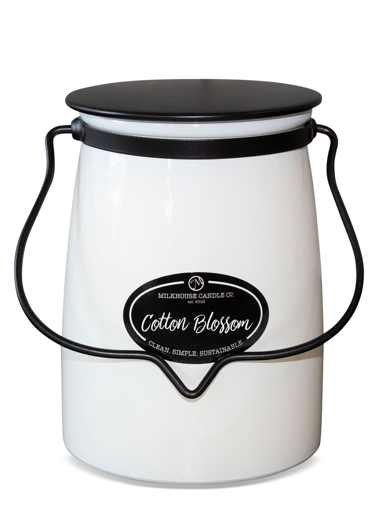 Milkhouse Candle - COTTON BLOSSOM 22oz Butter Jar - The Gypsy Belle Boutique